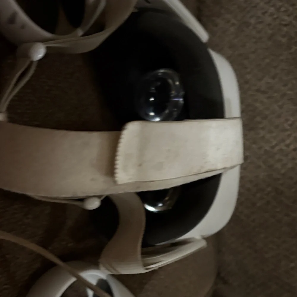 White VR Headset and Controllers